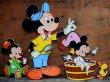 画像1: ct-131201-05 Mickey Mouse,Morty and Ferdie / Dolly Toy 70's Wall Pin-Up