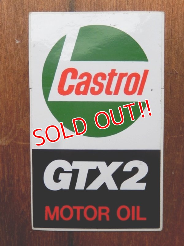 画像1: ad-1218-09 Castrol / GTX2 Motor Oil Sticker