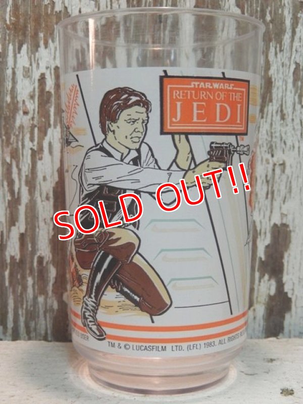 画像1: gs-131210-04 STAR WARS / 1983 Return of the JEDI Plastic Cup "Han Solo"