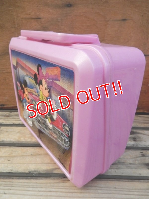 画像3: ct-131121-12 Mickey Mouse & Minnie Mouse / Aladdin 90's Plastic Lunchbox