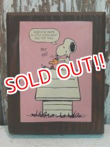 画像: ct-140204-11 Snoopy / 70's-80's Wood Wall Deco