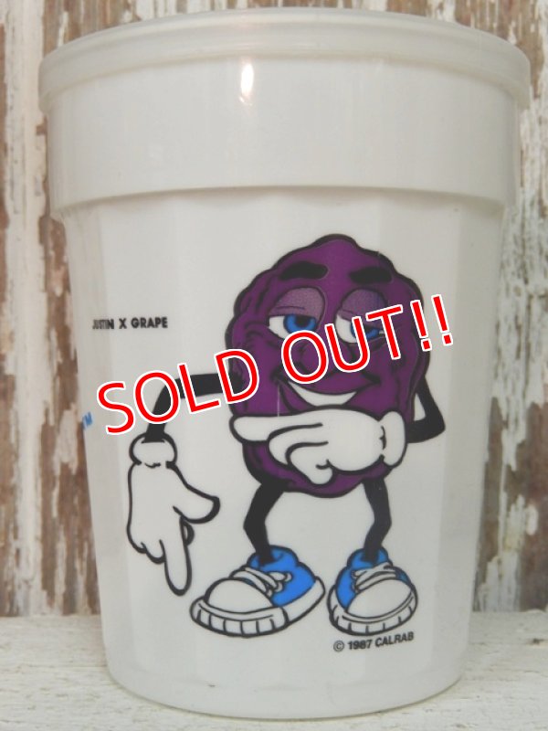 画像1: ct-140211-58 California Raisins / 1987 Plastic Cup "Justin X Grape"