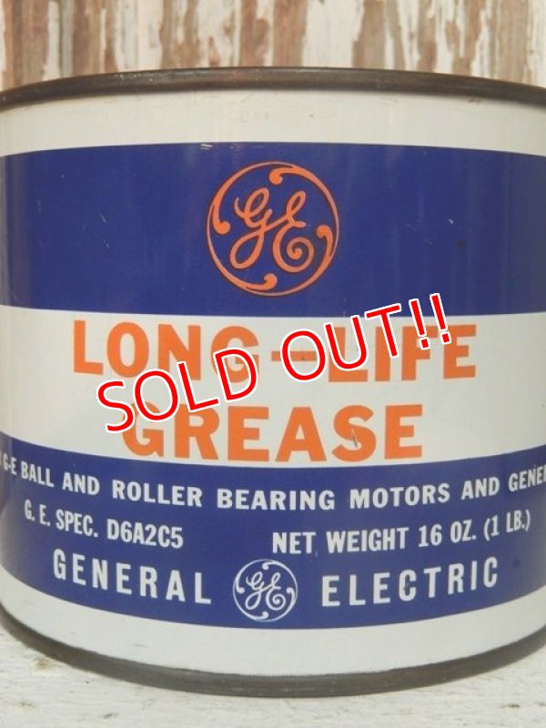 画像2: dp-140201-01 General Electric / 60's Long-Life Grease Can