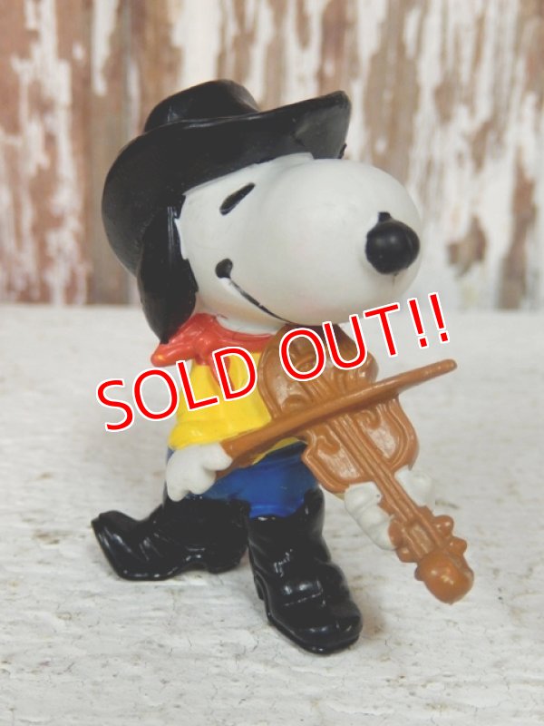 画像1: ct-140218-10 Snoopy / Schleich 80's PVC "Fiddle"