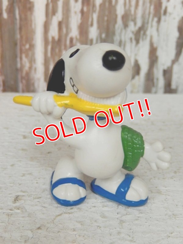 画像1: ct-140218-09 Snoopy / Schleich 80's PVC "Brushing"