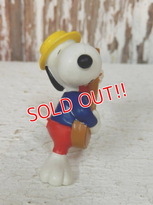 画像2: ct-140218-15 Snoopy / Schleich 80's PVC "Playing Guitar"