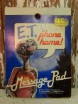 画像1: ct-140304-32 E.T. / 80's Phone home! Message Pad