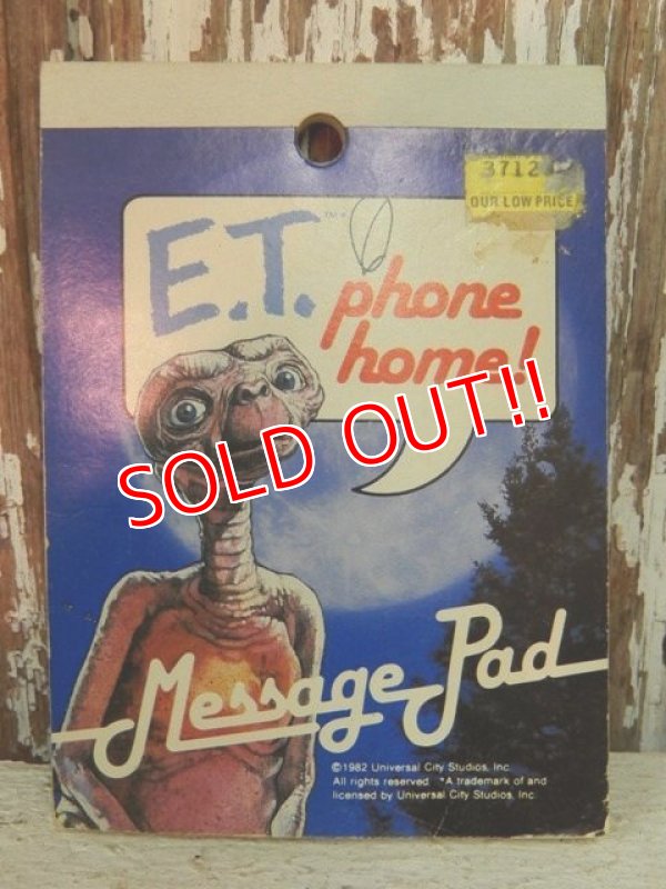 画像1: ct-140304-32 E.T. / 80's Phone home! Message Pad