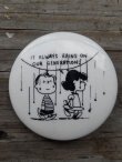 画像1: pb-140114-03 PEANUTS / Vintage Pinback "Lucy & Linus"