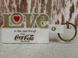 画像1: dp-140305-10 Coca Cola / Rubber Keychan "LOVE"