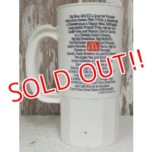 画像: ct-140401-42 McDonald's / 80's Menu Plastic Mug