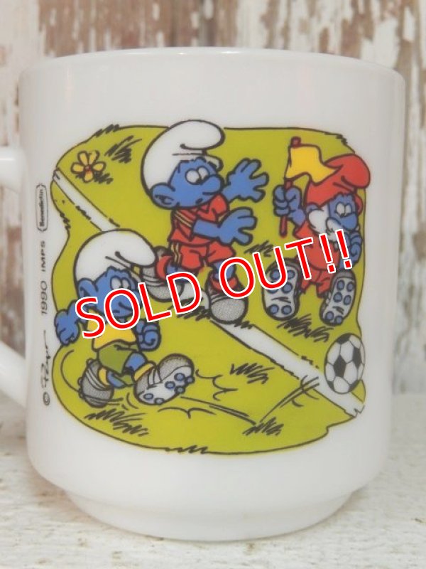 画像3: ct-140401-09 Smurf / 1990 Milk glass mug (France)