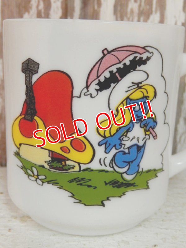 画像2: ct-140401-10 Smurf / 1984 Milk glass mug (France)