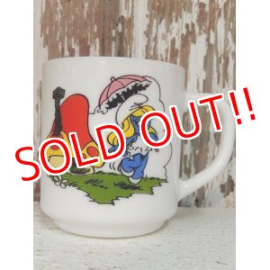 画像: ct-140401-10 Smurf / 1984 Milk glass mug (France)