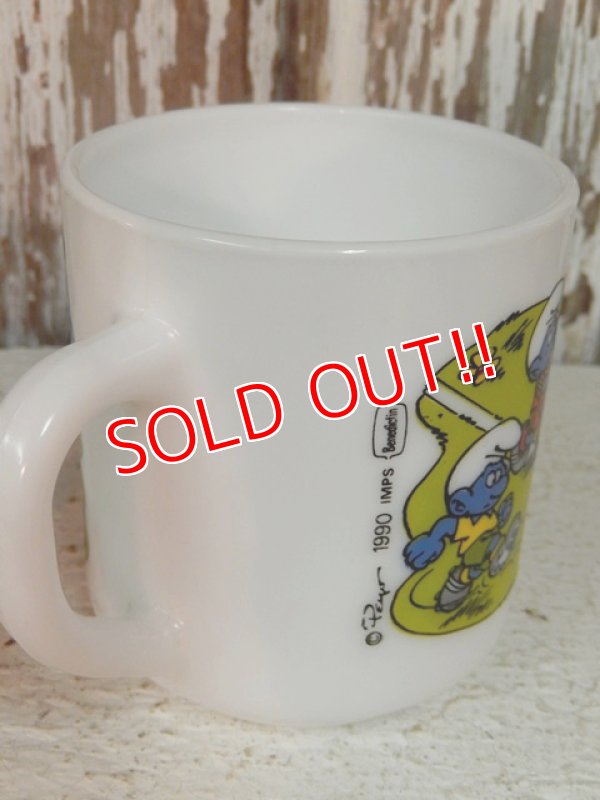 画像4: ct-140401-09 Smurf / 1990 Milk glass mug (France)