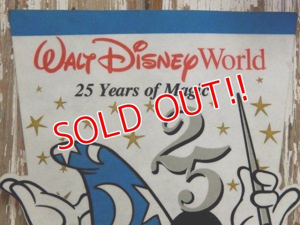 画像2: ct-140408-07 Mickey Mouse / Walt Disney World 25th Years of Magic Pennant