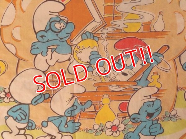 画像3: ct-140415-13 Smurf / 80's Flat Sheet (Twin)