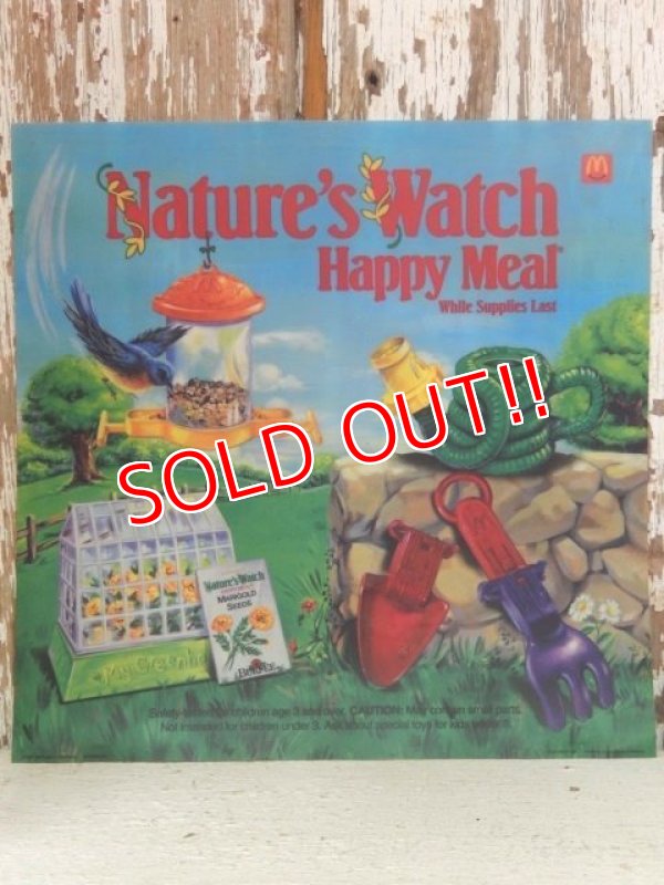 画像1: ad-813-11 McDonald's / 1991 Nature's Watch Happy Meal Translite