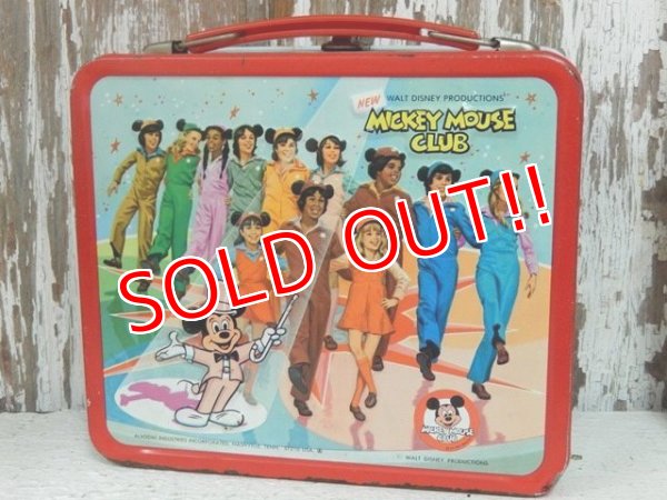 画像1: ct-131121-09 Mickey Mouse Club / Aladdin 70's Lunchbox (Red) 