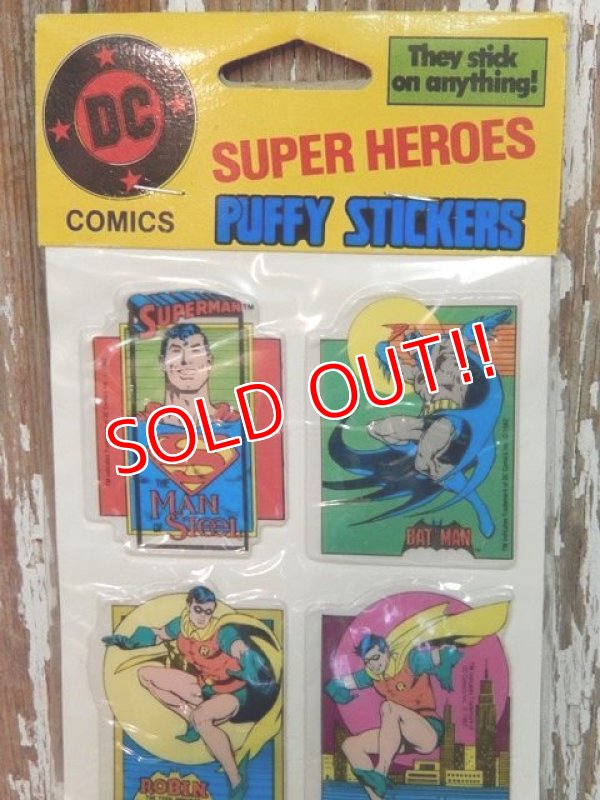 画像2: ct-140325-33 DC Comic / Super Heroes 80's Puffy Stickers (A) 