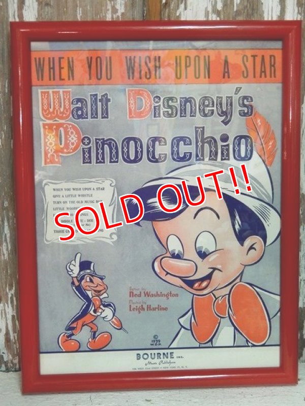 画像1: ct-140318-23 Pinocchio / When You Wish Upon A Star Poster