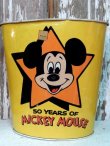 画像2: ct-140509-26 Mickey Mouse / 50 yeas of Magic Tin Trash Box