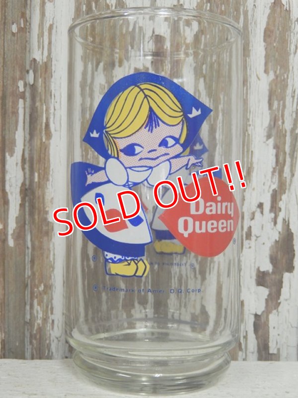 画像1: gs-140510-01 Dairy Queen / 70's "Little Miss Dairy Queen" Novelty Glass