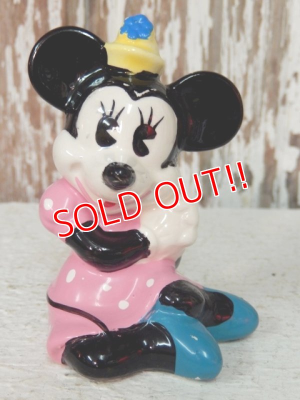 画像1: ct-140516-07 Minnie Mouse / 70's Ceramic figure