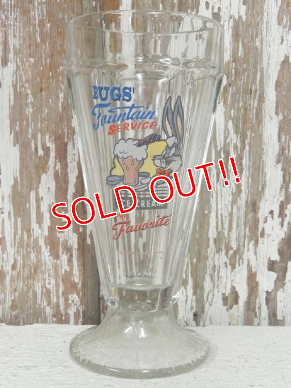 画像1: gs-140509-07 Bugs Bunny / 90's Bugs' Fauntain Service Glass