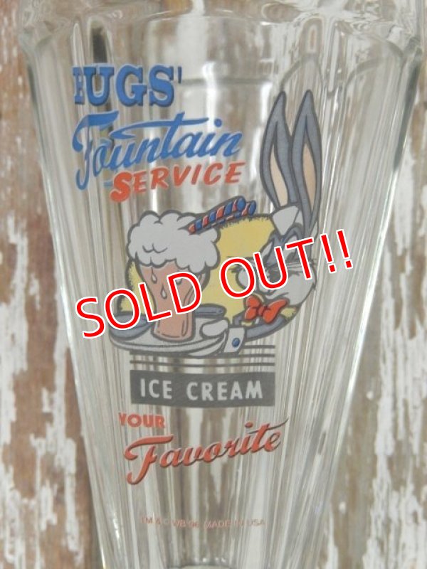 画像2: gs-140509-07 Bugs Bunny / 90's Bugs' Fauntain Service Glass