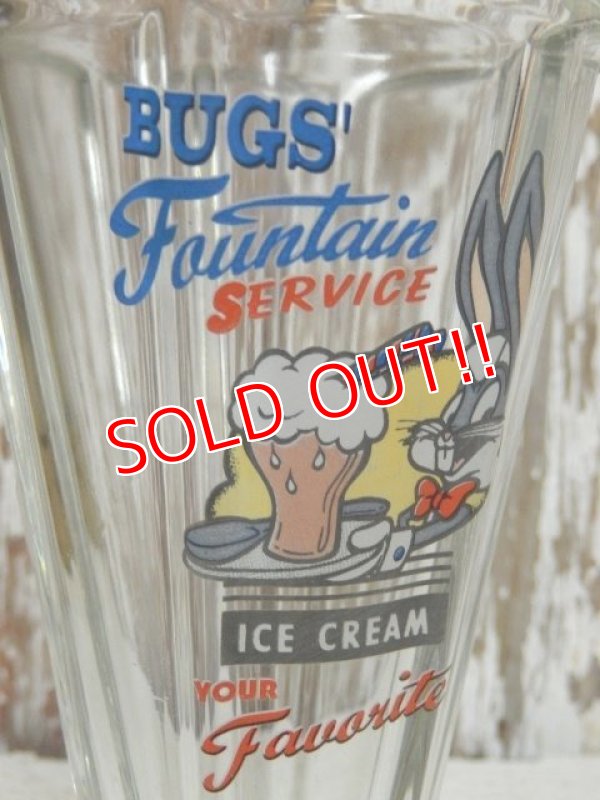 画像3: gs-140509-07 Bugs Bunny / 90's Bugs' Fauntain Service Glass