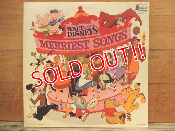 画像1: ct-140510-28 Walt Disney's / Merriest Songs 60's Record