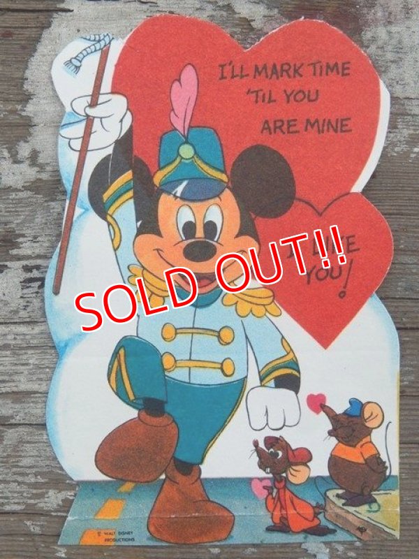 画像1: ct-140318-69 Mickey Mouse / 60's Valentine's Card
