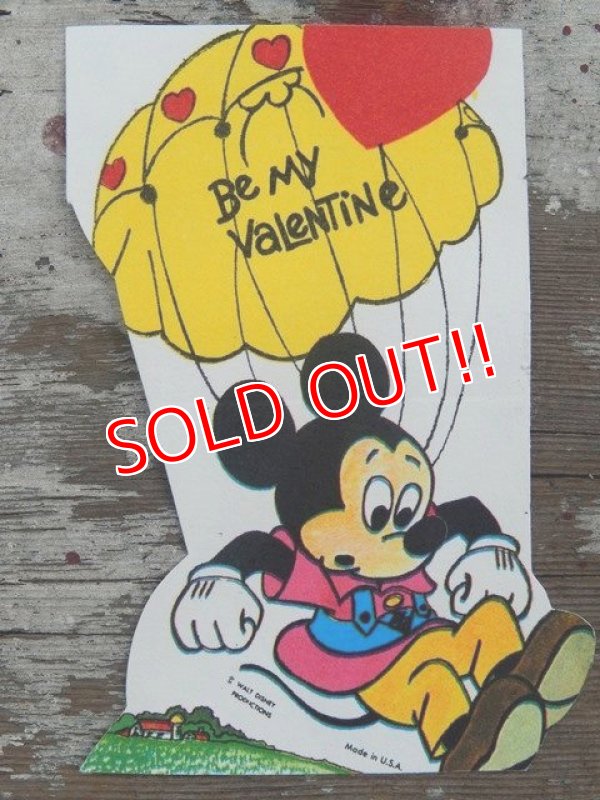 画像1: ct-140318-70 Mickey Mouse / 60's Valentine's Card