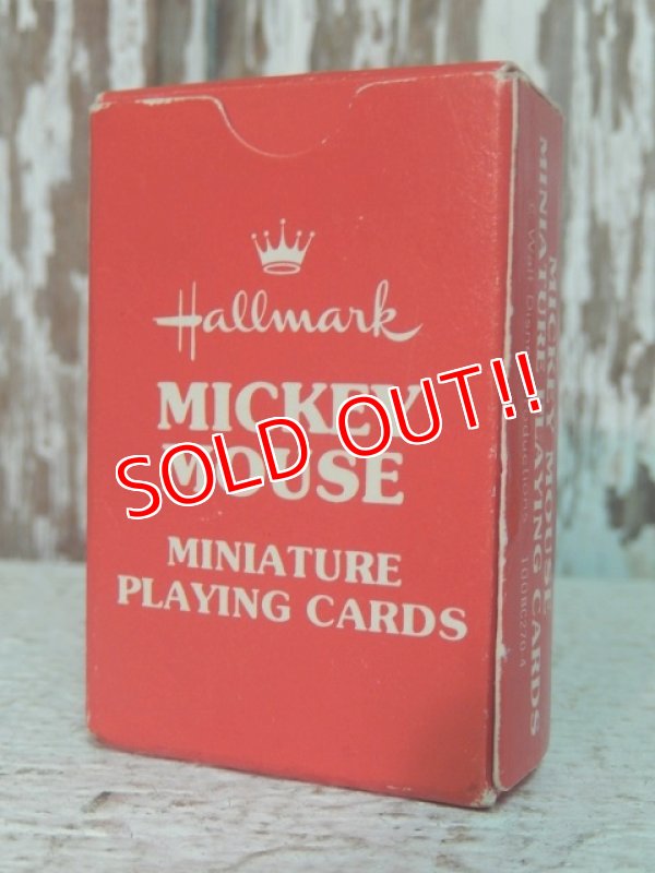 画像2: ct-140516-93 Mickey Mouse / Hallmark 70's Miniature Playing Cards