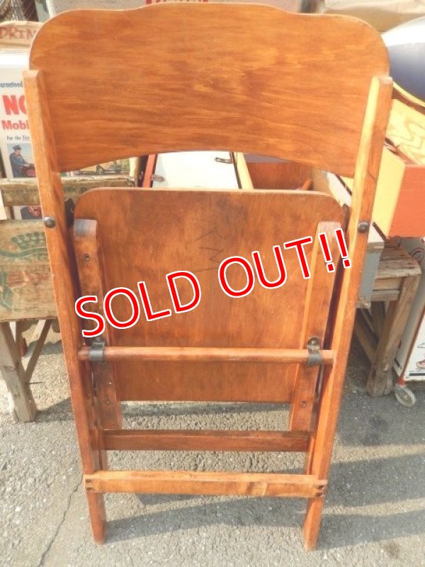 画像5: dp-140702-10 Vintage Wood Folding Chair