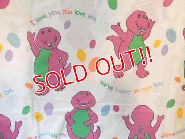 画像2: ct-140702-03 Barney & Friends / 90's Flat Sheet (Twin)