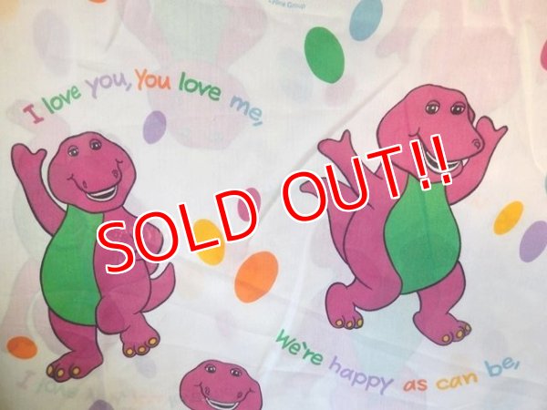 画像3: ct-140702-03 Barney & Friends / 90's Flat Sheet (Twin)