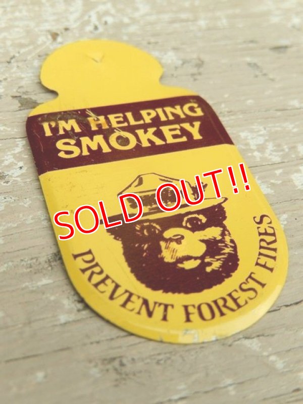 画像2: ct-140715-15 Smokey Bear / 70's "I'M HELPING SMOKEY" Pins