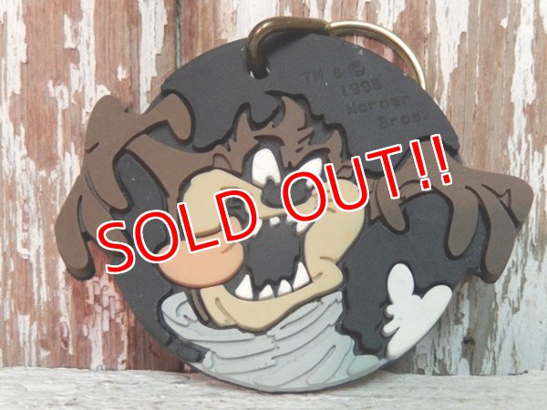 画像1: ct-140506-48 Tasmanian Devil / 90's Rubber Keychain