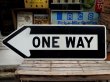 画像1: dp-140718-05 Road sign "ONE WAY"