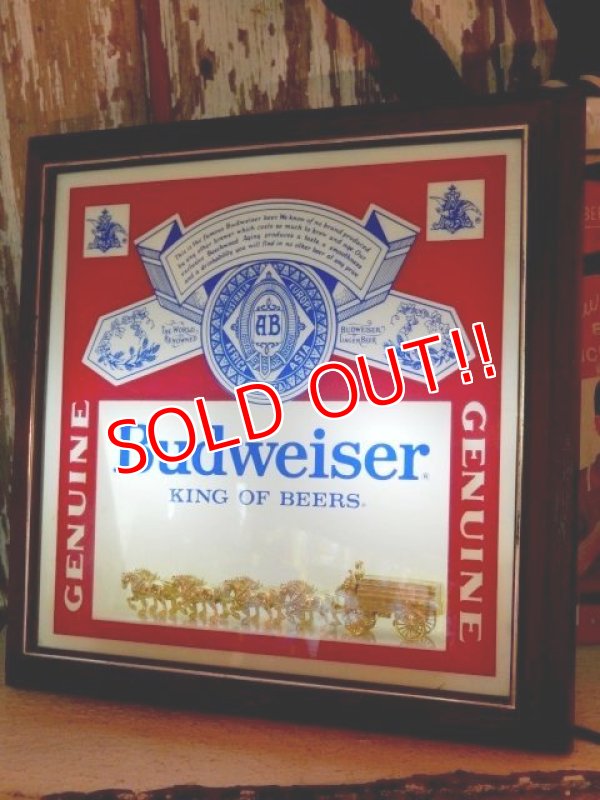 画像1: dp-140718-01 Budweiser / 70's-80's Light up sign