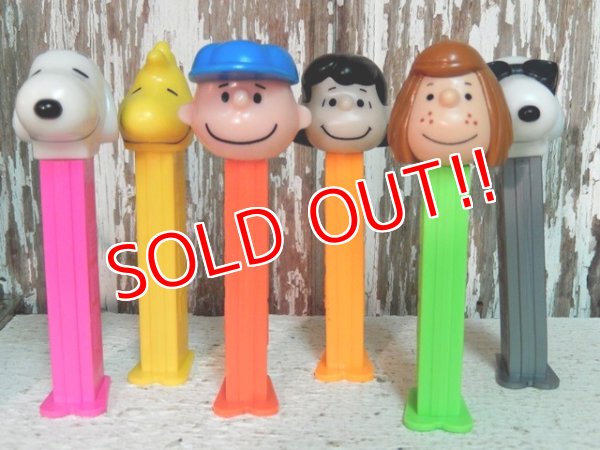 画像1: pz-130917-04 Peanuts / 90's PEZ Dispenser Set of 6