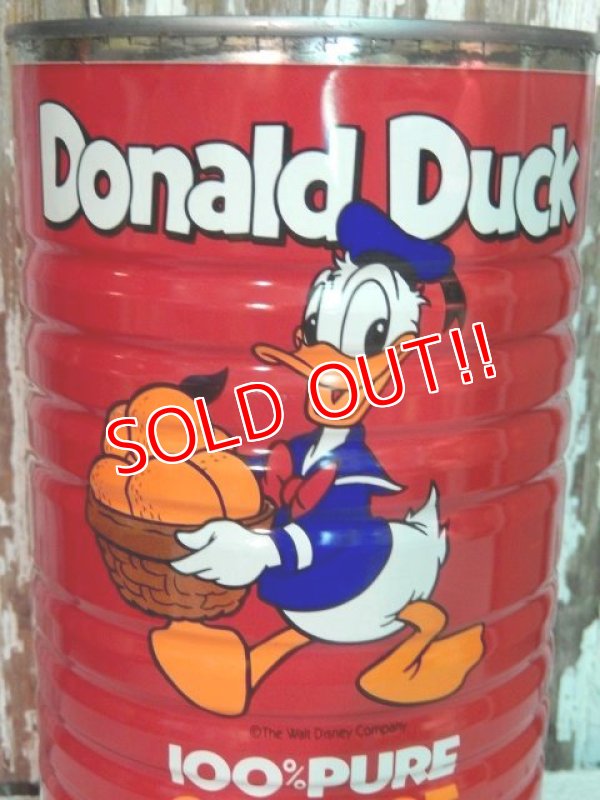 画像2: ct-140805-01 Donald Duck / 80's 100% Pure Orange Juice Can