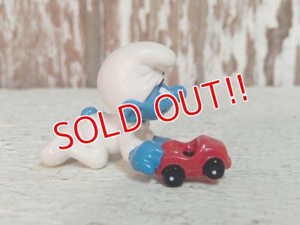 画像3: ct-140805-49 Baby Smurf / PVC "Playing toy car" #20215