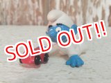 画像: ct-140805-49 Baby Smurf / PVC "Playing toy car" #20215