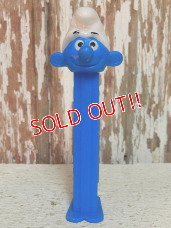 画像1: pz-130917-04 Smurf / 90's PEZ Dispenser (Blue stem)