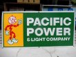 画像1: dp-111215-04 Reddy Kilowatt / "PACIFIC POWER & LIGHT COMPANY" 60's sign