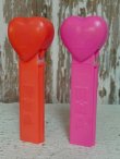 画像5: pz-130917-04 Neon Valentine's Heart / 90's PEZ Dispenser set of 2