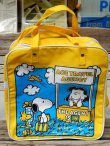 画像1: ct-140901-05 Snoopy / 70's Nylon Travel Bag